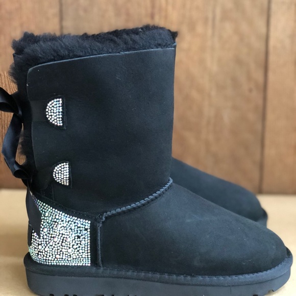 Ugg bailey bow rhinestones bling boots - Picture 3 of 8